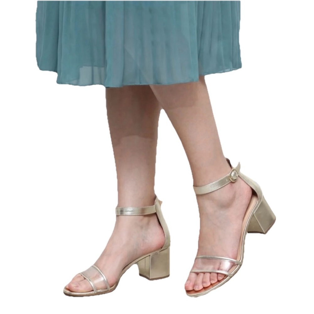 Fabio Rusconi Open Toe Block Heel Women’s Tan Sandal Size 10